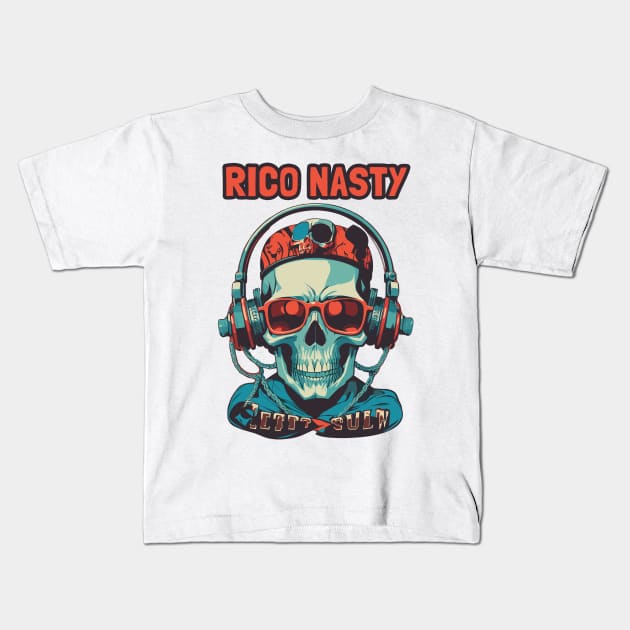 rico nasty Kids T-Shirt by Retro Project